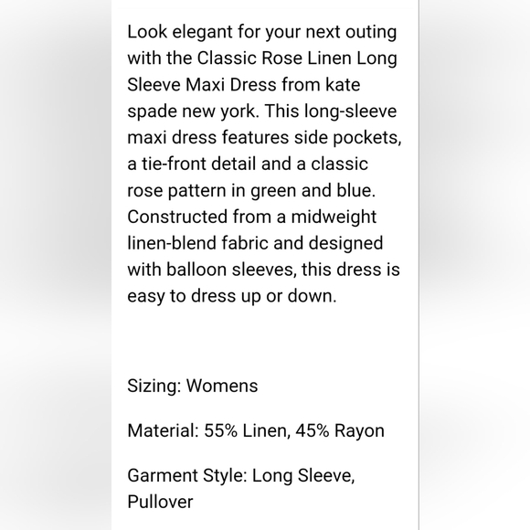 Kate Spade Maxi Dress - Picture 5 of 5